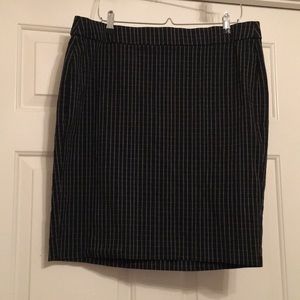 Black Plaid Skirt